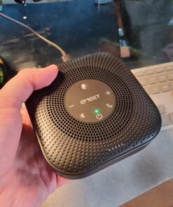EMEET Conference Speakerphone M0 Plus,4 AI Mics 360° Voice Pickup, Noise Reduction, USB C Speaker, Bluetooth Conference Speaker for 8 People w/Daisy Chain for 16 Compatible with Leading Software Advanced M0 PLUS for 8 41 71CYuKkWCjL