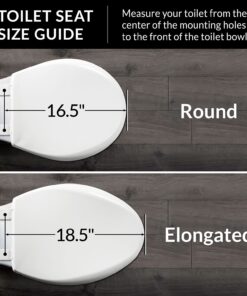 Mayfair 830NISL 000 Toilet Seat, 1 Pack-ROUND, White-Brushed Nickel Hinges 1 Pack - ROUND White - Brushed Nickel Hinges 26 71CZSEmSpTS