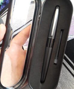 PILOT MR Retro Pop Collection Fountain Pen in Gift Box, Turquoise Barrel with Dots Accent, Fine Point Stainless Steel Nib, Refillable Black Ink (91446) 38 71CZnEaqsqL