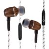Onyx ELO Premium Genuine Wood in-Ear Noise-isolating Headphones|Earbuds|Earphones with Microphone (Zebra) 38 71CZqBZl40L