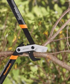 Fiskars 32" PowerGear2 Steel Blade Garden Bypass Lopper and Tree Trimmer - Sharp Precision-Ground Steel Blade Tree Cutter Blade for Branches up to 2" Diameter 32 in 42 71CaA62AQAL