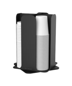 Mind Reader Lid Carousel, Countertop Org Coffee Bar, Beverage Cup Holder, Plastic, 7.75 x 12 x 7.75, Black 23 71CaEfpFlL 1