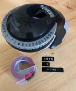 DYMO Embossing Label Maker with 3 DYMO Label Tapes, Organizer Xpress Pro Label Maker Starter Kit, Ergonomic Design, For Home, DIY & Crafting 38 71CaefjKiyL