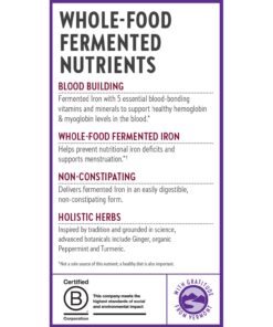 New Chapter Iron Supplement, Whole-Food Fermented Iron Complex Made with Organic Vegetables & Herbs + One Daily Non-Constipating Dose- 60ct, 2 Month Supply 60 Tablets 21 71Cb9VGHGPL