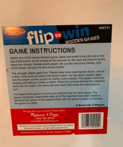 Melissa & Doug Flip to Win Travel Memory Game - Wooden Board, 7 Double-Sided Cards Games, Road Trip Essentials For Kids, Hangman Toddlers And Kids 5+ 48 71CcXqtnVtL 2