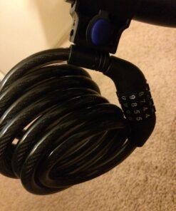 Etronic Bike Lock M6, Cable Lock 6 Feet Long Coiled Security Resettable Combo Combination Lock Bicycle Lock with Mounting Bracket Black 46 71Ccdo5vSQL