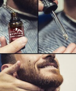 Rocky Mountain Barber Company Men’s Unscented Beard Oil - Featuring Grapeseed Oil, Coconut Oil, Argan Oil and No Added Scent 12 71Ccnzs212L