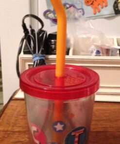 Softy Straws Wide Premium Reusable Silicone Drinking Straws + Patented Straw Squeegee - 9” Long With Curved Bend for 20/30/32oz Tumblers BPA Free Non Rubber, Flexible, Safe for Kids/Toddlers Assorted - Silicone 39 71CczheZoL