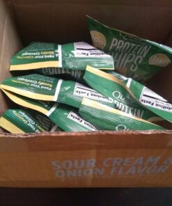 Quest Nutrition Sour Cream & Onion Protein Chips, Low Carb, Gluten Free, Potato Free, Baked, (8 Count of 1.1 oz Bags) 9 oz 1.1 Ounce (Pack of 8) 26 71CdETEoTsL