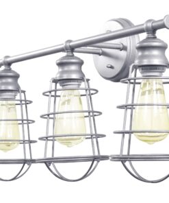 Design House 519728 Ajax 3 Light Vanity Light, Galvanized Steel Finish 34 71Ce5UUi8CL