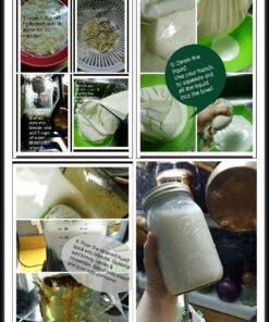 Nut Milk Bags for Straining Reusable, Organic Cotton and Food Grade Cheesecloth by Things&Thoughts, Strainer Bag for Almond Milk, Oat Milk, Celery Juicing, Yogurt, Cold Brew Coffee & Tea 29 71Cf0FI4FpL 3