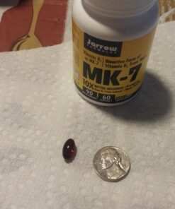 Jarrow Formulas MK-7 90 mcg - Bioactive Form of Vitamin K2 - 60 Servings (Softgels) - For Bone & Cardiovascular Health - Vitamin K2 MK-7 Dietary Supplement - K2 Vitamin Supplement MK-7 - Gluten Free 60 Servings (Pack of 1) 31 71Cfb5VdaVL