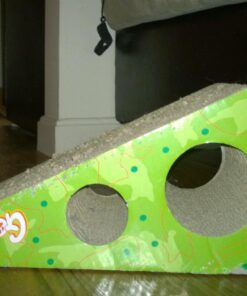 GoPets Premium Cat Scratcher - Wedge Shaped Corrugated Cardboard, Ergonomic Scratching Posts, Reversible Design, Lasts 2X Longer, with 1 Pack Catnip & Hidden Toy Cutouts for Endless Feline Play Fun 42 71CfiwqatiL 1