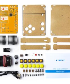 DIY Soldering Project Game Kit Retro Classic Electronic Soldering Kit with 5 Retro Classic Games and Acrylic Case, Idea for STEM High School Family Education Friends by Etoput Yellow 25 71Cg674nhWL