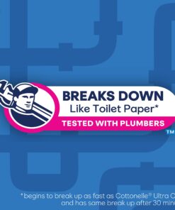 Cottonelle FreshCare Flushable Wipes for Adults, Alcohol Free, White, Pack of 42 Wet Wipes 42 Count (Pack of 1) 18 71Cg8o3XgqL