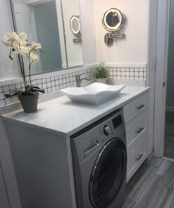 Bathroom White Ceramic Porcelain Vessel Vanity Sink 7459 +FREE Pop Up Drain White -7459 28 71CiUS53IcL