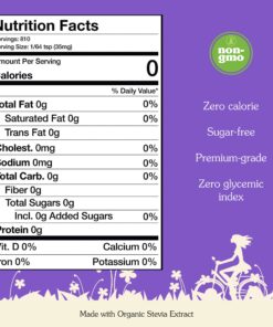 NuNaturals Organic Pure Stevia, Sugar-Free Plant-Based Sugar Substitute, 1 oz 1 Ounce (Pack of 1) 14 71CikGUNfFL