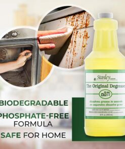 STANLEY HOME PRODUCTS Original Degreaser - Removes Stubborn Grease & Grime - Powerful Multipurpose Cleaning Solution for Home & Commercial Use (4 Pack) 32 Fl Oz (Pack of 4) 12 71Cj0UxOc2L