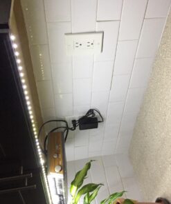 LEDJump Super Bright Dimmable Plug-In Daylight White Color 300 Lights LED Tape Flexible Rope Strip 12 Volts 3M Adhesive Tape Lighting System Certified (Strip Light Only, No Power) Strip Only 50 71CjXn1evaL