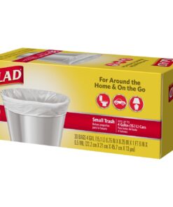Alternative view of Glad Small Trash Bags - 4 Gallon White Trash Bag - 30 Count 30 bags