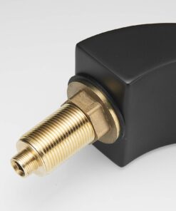 BWE Led Waterfall Widespread 8 Inch 2 Handle Bathroom Faucet 3 Hole Matte Black with Pop Up Drain Assembly with Overflow and Supply Line Vanity Lavatory Sink Mixer Tap 14 71Ck2RhX38L