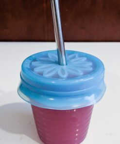 Short Safer Rounded End Stainless Steel Smoothie Straws, Reusable Straight Metal Straws for Half Pint Mason Jars, Coffee Mugs, Small Glasses, Cocktail Straws, 4 Portable Short Stainless Steel Straws 39 71ClZ1E5yL