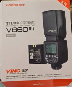Godox V860II-S High-Speed Sync GN60 1/8000 2.4G TTL Li-ion Battery Camera Flash Speedlite Light Compatible for Sony Camera & USB LED 51 71CmTnUY1xL