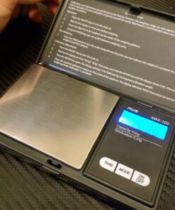 Series Digital Pocket Weight Scale, Stainless-Steel Backlit LCD 100g x 0.01g, (Black), AWS-100-Black - AMERICAN WEIGH SCALES Black 37 71CnQoRKjHL