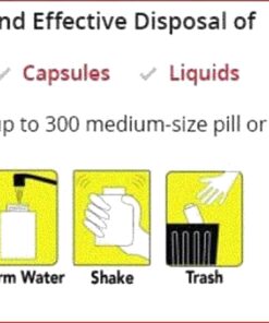 Pill Terminator Safe Pill Disposal Container Medicine Cabinet Size ( 300 cc ) Pack of 1 7 71CneKPwoaL