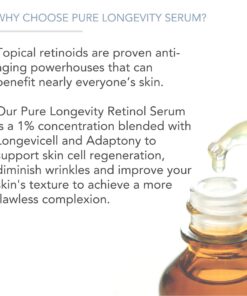 Retinol Face Serum by Pure Body Naturals - Retinol Serum with Witch Hazel, Myrtle Oil, and Ginseng - Age-Defying Wrinkle Cream and Dark Spot Corrector for Eye, Skin, and Face Wrinkles - 1 Fl Oz 1 Pack 12 71CoShtWQnL