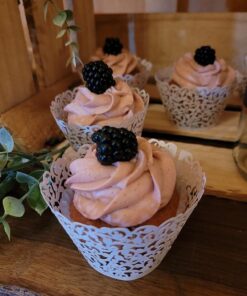 SUYEPER 100pcs Cupcake Wrappers Artistic Bake Cake Paper Cups Little Vine Lace Laser Cut Liner Baking Cup Muffin Case Trays for Wedding Party Birthday Decoration (White) White 30 71CoXrmfaEL