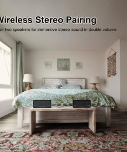 DOSS SoundBox XL Bluetooth Speaker with Subwoofer, 32W Loud Sound with Booming Bass, Dual DSP Technologies, 10H Playtime, USB-C, TWS, 2.1 Sound Channel Home Speaker for Indoor, and Office-Upgraded Black 35 71CoaRKmqmL