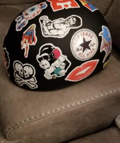 Daytona Helmets Half Skull Cap Motorcycle Helmet – DOT Approved X-Large Dull Black 36 71CoetLaxML