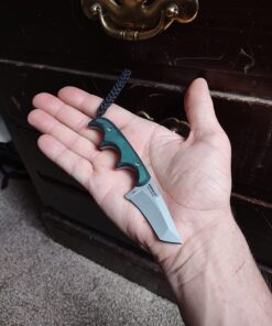 COLUMBIA RIVER KNIFE & TOOL CRKT Minimalist Tanto Neck Knife: Compact Fixed Blade Knife, Folts Utility Knife with Bead Blast Blade, Resin Infused Fiber Handle, and Sheath 2386 40 71Cp7nOGBxL 1