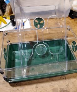 EarlyGrow 93763 Medium Seed and Herb Domed Propagator with Vented Side Height Extension, Extender, Green Medium with Side Extender 45 71CpCr4w9OL