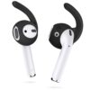 EarBuddyz 2.0 Ear Hooks and Covers Accessories Compatible with Apple AirPods 1 & 2 or EarPods Headphones/Earphones/Earbuds (3 Pairs) (Black) Black 30 71Cq6VUJJ4L