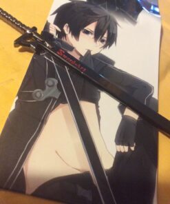 Cosplay Anime Black Sao Sword Art Online Kirito Metal Keychain Key Ring Pendant 12 71CrQI NS4L
