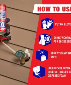 Loctite Tite Foam Gaps & Cracks Spray Foam Sealant, Polyurethane Expanding Foam Insulation - 12 fl oz Can, Pack of 1 1 Count (Pack of 1) 24 71Cs0EnNIES