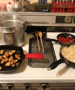 Lodge L8SGP3 Cast Iron Square Grill Pan, Pre-Seasoned, 10.5-inch 10.5 Inch 55 71Ct2YZbSL