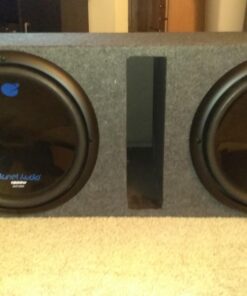 Planet Audio AC12D 12 Inch 3600 Watt 4 Ohm Dual Voice Coil Car Audio Subwoofer Pair with QPower Dual 12 Inch Vented Ported Subwoofer Sub Box Enclosure 21 71CtFiaQY3L