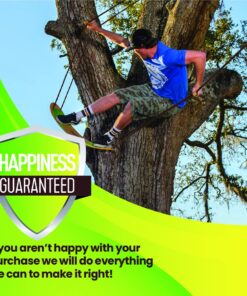 Swurfer Stand Up Tree Swing, Outdoor Swing - Swingset Outdoor for Kids with Adjustable Handles, Outdoor Swing for Kids, Outdoor Play, Durable, Weatherproof, Easy Installation, 200lbs, Ages 6 and Up Brown/Green 20 71CuQBw1vxL