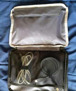 BUBM Double Layer Electronics Organizer, Travel Gadget Bag for Cables, Memory Cards, Flash Hard Drive and More, Fit for iPad or Tablet(up To 9.7")--Large, Dark Blue Large,2-layer 46 71CvYe3G1SL