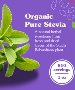 NuNaturals Organic Pure Stevia, Sugar-Free Plant-Based Sugar Substitute, 1 oz 1 Ounce (Pack of 1) 10 71CvfZdbYL