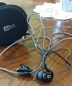 MEE audio M6 Sport Wired Earbuds, Noise Isolating In Ear Headphones, Sweatproof Earphones for Running/Gym/Workouts with Dynamic Enhanced Bass Sound, Memory Wire Earhooks, 3.5mm Jack Plug (Black) Black Regular 3.5mm Wired 45 71CxydeUyjL