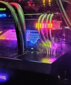 Corsair CORSAIR Crystal 570X RGB Mid-Tower Case, 3 RGB Fans, Tempered Glass - Mirror Black (CC-9011126-WW) 62 71Cy0hrr0L