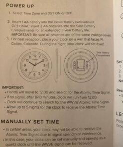 La Crosse Technology WT-3129B 12 Inch Atomic Analog Wall Clock, Pack of 1, Black 33 71CySraDRsL