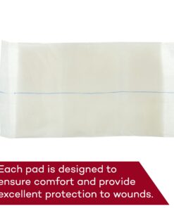 Dealmed Sterile Abdominal (ABD) Combine Pads, 5" x 9" Individually Wrapped, Disposable and Latex-Free Wound Dressing for First Aid Kit and Medical Facilities (Box of 20) 5” x 9” (Box of 20) 22 71CzLzFMqLL