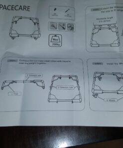 SPACECARE Mobile Roller with 4 Locking Wheels - Adjustable Furniture Dolly Washing Machine Stand Refrigerator Base Moving Cart Off White 40 71Czb3NtLxL