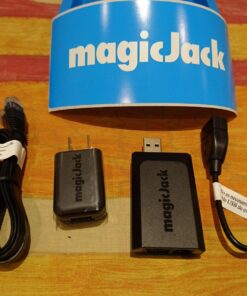magicJackGO 2017 VOIP Phone Adapter Portable Home and On-The-Go Digital Phone Service. Make Unlimited Local & Long Distance Calls to The U. S. and Canada. NO Monthly Bill. 2017 (1 Pack) 48 71D JqZietL 1