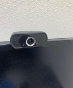 Webcam HD 1080P,Webcam with Microphone, USB Desktop Laptop Camera with 110 Degree Widescreen,Stream Webcam for Calling, Recording,Conferencing, Gaming,Webcam with Privacy Shutter and Tripod BLACK 39 71D08MXapmL